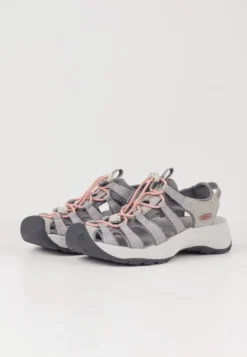 Keen ASTORIA WEST - Trekkingsandale - Grey/coral -Keen 99b54f263ab04698bf86405b0d375826