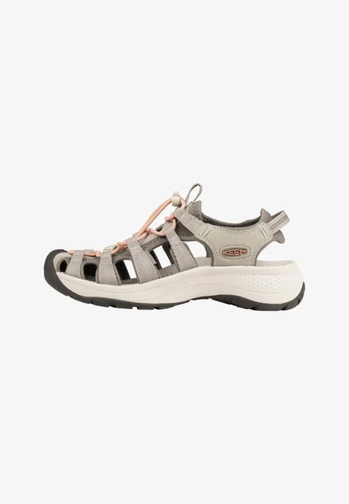 Keen ASTORIA WEST - Trekkingsandale - Grey/coral -Keen d1cb6d89e3634a219ad54847ed3a6123