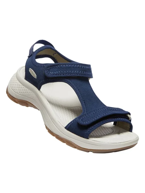 Keen Leder-Sandalen "Astoria West T-Strap" In Dunkelblau -Keen keen leder sandalen astoria west t strap in dunkelblau