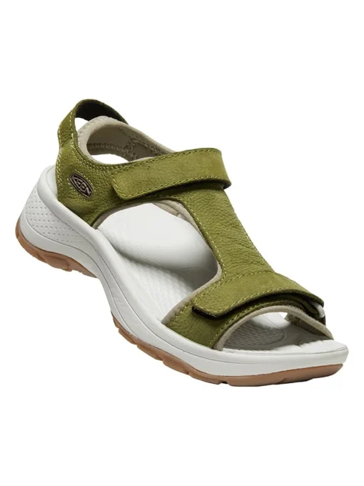 Keen Leder-Sandalen "Astoria West T-Strap" In Oliv -Keen keen leder sandalen astoria west t strap in oliv